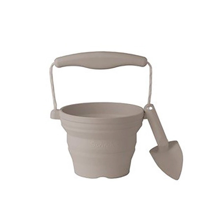 Mini Cubo con Pala de Scrunch Gris