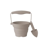 Mini Cubo con Pala de Scrunch Gris