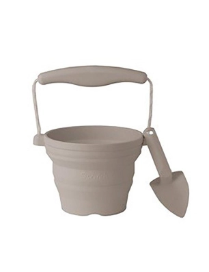 Mini Cubo con Pala de Scrunch Gris