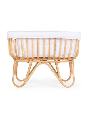 Minicuna de Ratán Rectangular de Childhome