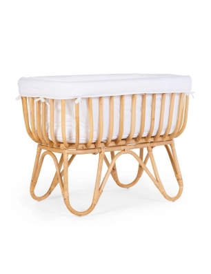 Minicuna de Ratán Rectangular de Childhome