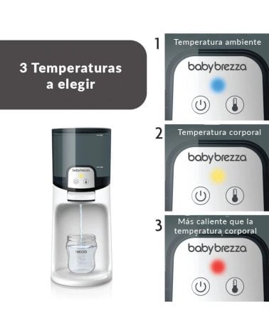 Calienta Biberones Instantáneo Baby Breeza temperaturas