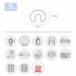 Cojín de Lactancia Sky de Cambrass Gris