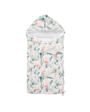 Saco Arrullo con Capucha Flamingo de Bimbi Casual