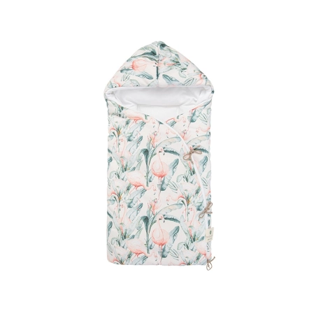Saco Arrullo con Capucha Flamingo de Bimbi Casual