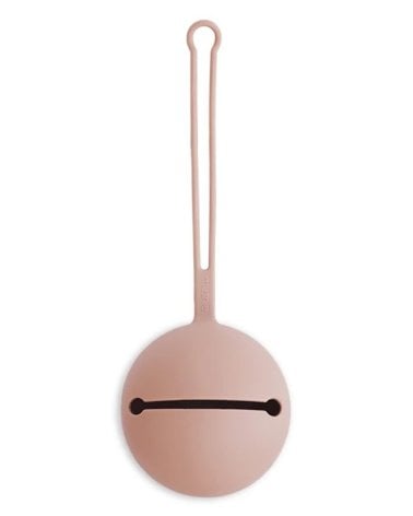 Portachupetes Silicona de Mushie Blush