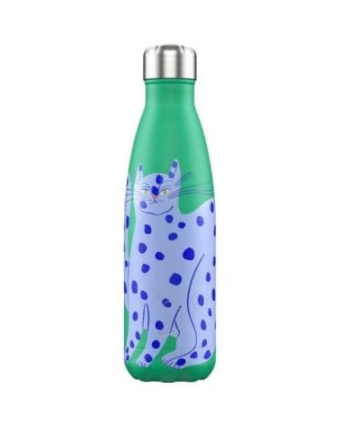 Botella Chilly´s Artist 500ml Blue Cats