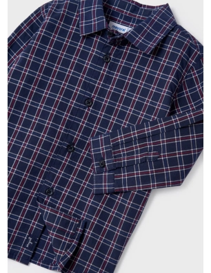 Camisa M/L Cuadros Popelin Mayoral