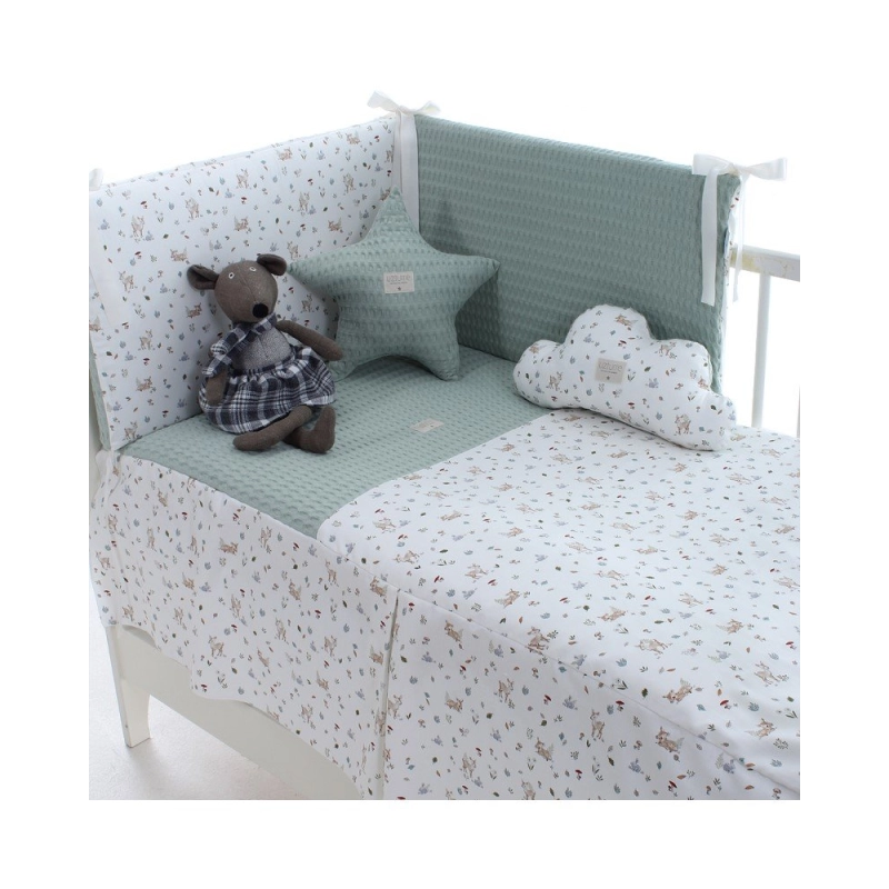 Colcha y Protector de Cuna Bambi de Uzturre