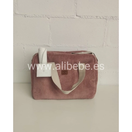 Bolso Maternal Uzturre Pana Rosa Empolvado