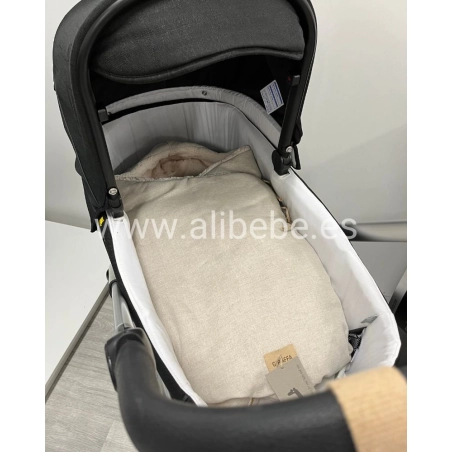 Saco Cuco Tulip Borreguito de Giraffa Bianca e Blu