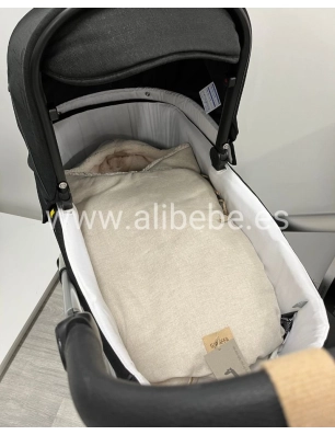 Saco Cuco Tulip Borreguito de Giraffa Bianca e Blu