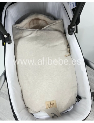 Saco Cuco Tulip Borreguito de Giraffa Bianca e Blu