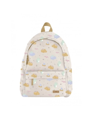 Mochila Infantil Saro Dinos Mostaza