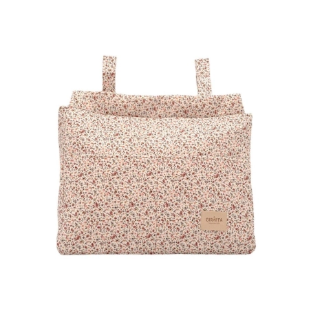 Bolso Panera Lily de Giraffa Bianca e Blu Flores