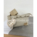 Neceser Tulip con Volante de Giraffa Bianca e Blu