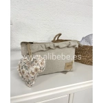 Neceser Tulip con Volante de Giraffa Bianca e Blu