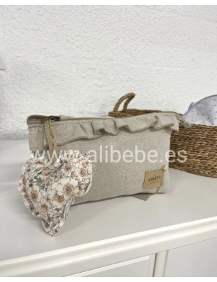 Neceser Tulip con Volante de Giraffa Bianca e Blu