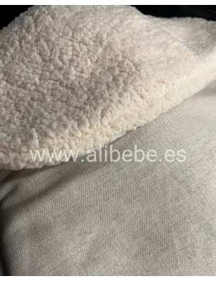 Saco Capazo Tulip Borreguito de Giraffa Bianca e Blu