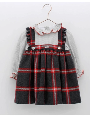 Vestido Ef Pichi Cuadros Cc. Magia  Foque