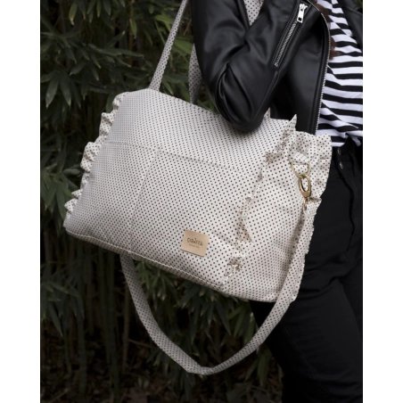 Bolsa Canastilla Olivia de Giraffa Bianca e Blu