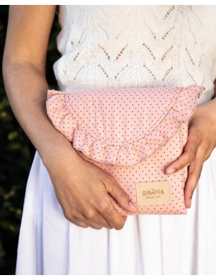 Cambiador de Viaje Kiss de Giraffa Bianca e Blu Rosa