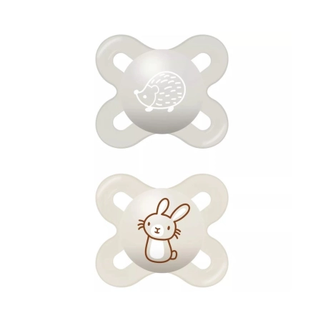 Pack 2 Chupetes Star Silicona 0-2 Meses Mam Neutro