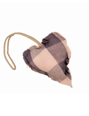 Colgante Corazón Big Vichy de Giraffa Bianca e Blu