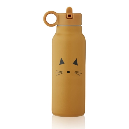 Botella Térmica de Acero Falk 350ml de Liewood Gato Mostaza