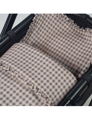 Saco Cuco Together Entretiempo de Pasito a Pasito Rosa / Gris