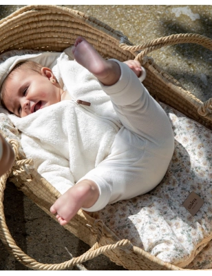 Saco Cuco con Capucha Yoko Pelo de Giraffa Bianca e Blu