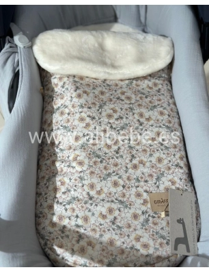 Saco Cuco Yoko Interior Pelo de Giraffa Bianca e Blu