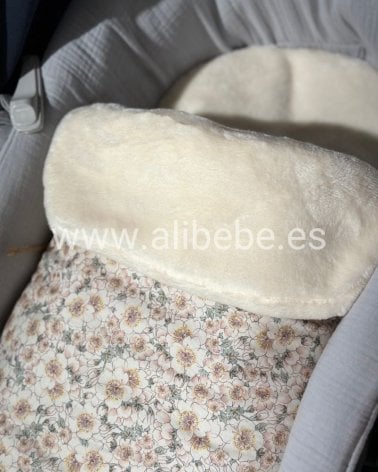 Saco Cuco Yoko Interior Pelo de Giraffa Bianca e Blu