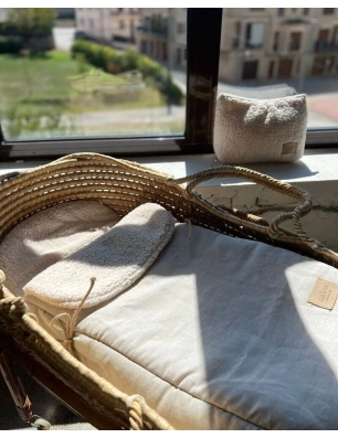 Saco Capazo Tulip Borreguito de Giraffa Bianca e Blu