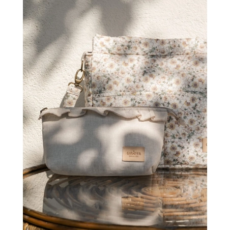 Neceser Tulip con Volante de Giraffa Bianca e Blu