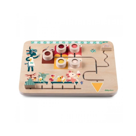 Panel Sensorial Heladería de Lilliputiens