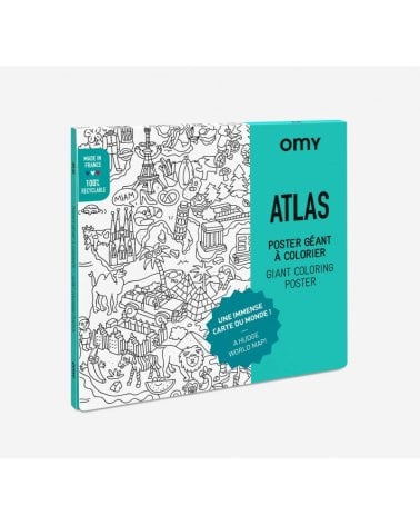 Omy Póster Gigante para colorear Atlas