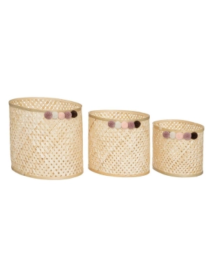 Cesta Decorativa de Bambú Atmosphera