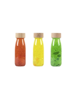 Pack 3 Botellas Sensoriales Flotantes de Petit Boum