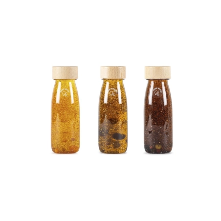 Pack 3 Botellas Sensoriales Flotantes de Petit Boum Ground