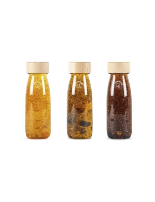 Pack 3 Botellas Sensoriales Flotantes de Petit Boum Ground