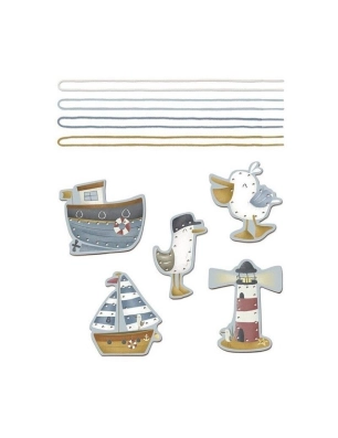 Tarjetas para enlazar Cordones Sailors Bay de Little Dutch