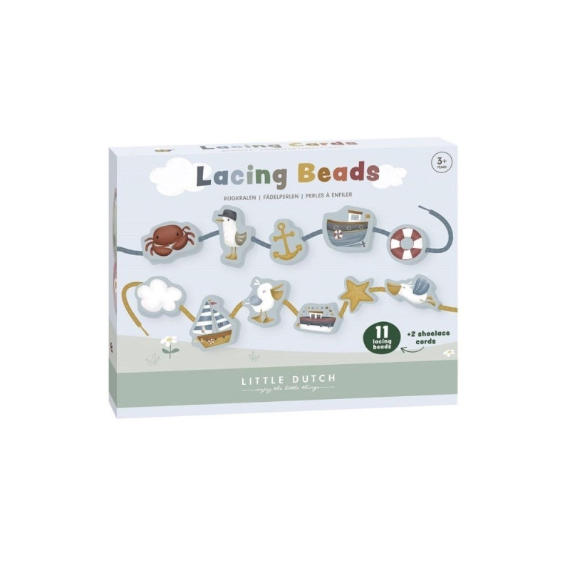 Cuentas para enlazar con Cordones Sailors Bay de Little Dutch
