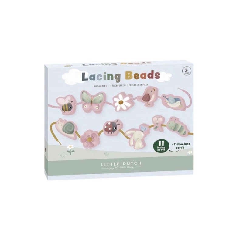 Cuentas para enlazar con Cordones Flowers & Butterflies de Little Dutch