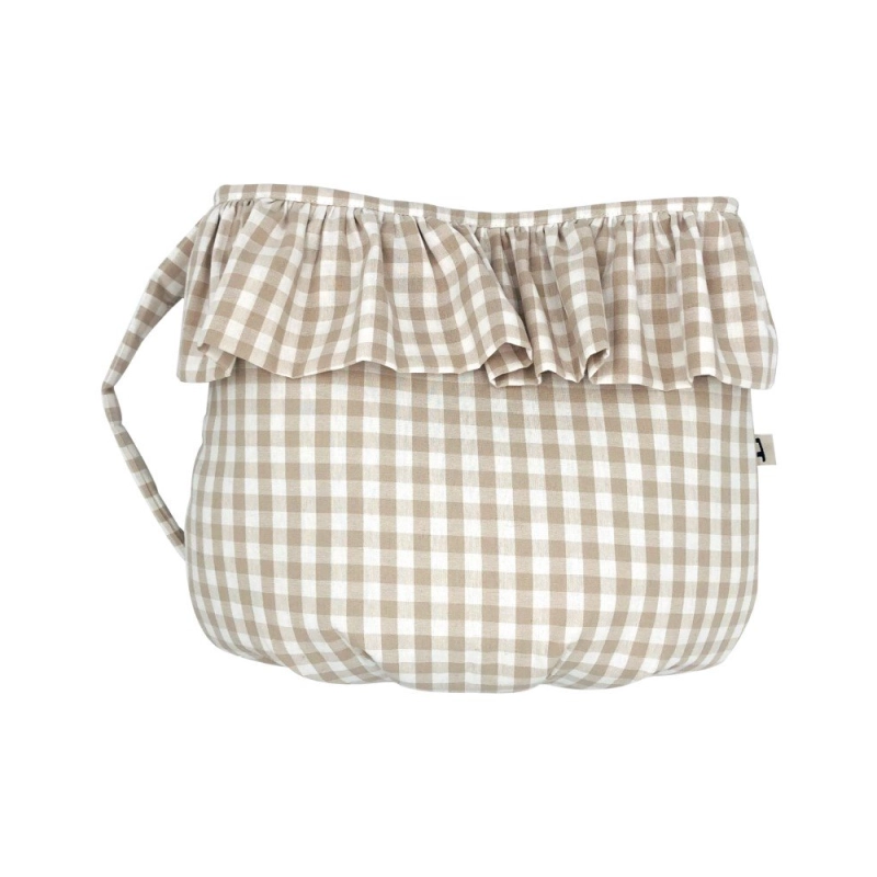 Bolso Panera Petra con Volante de Giraffa Bianca e Blu