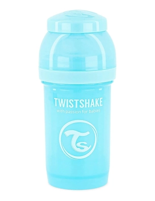Biberón Anticólico Twistshake 180ml Azul Pastel