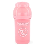 Biberón Anticólico Twistshake 180ml Rosa Pastel