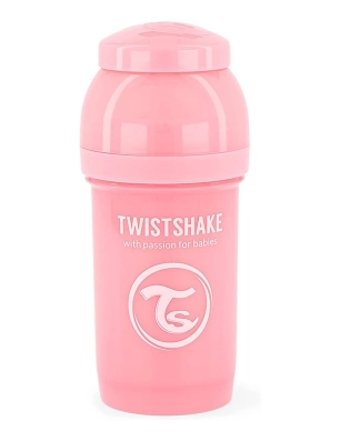 Biberón Anticólico Twistshake 180ml Rosa Pastel