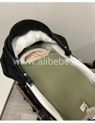 Saco Cuco con Capucha Invierno Only Giraffa Bianca e Blu Verde Safari