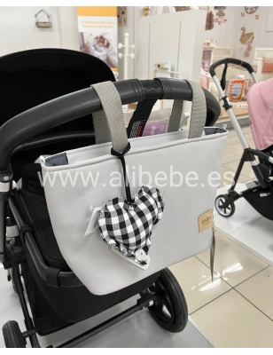 Bolsa Minibag Two Leo Giraffa Bianca e Blu Piedra